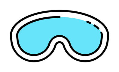 Ski goggles, sport, skiing icon. Element of color sport icon. Premium quality graphic design icon. Signs and symbols collection icon for websites, web design, mobile app