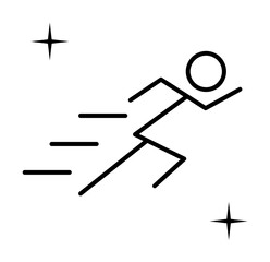 Running, sport icon. Element of sport thin line icon