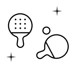 Ping pong, sport icon. Element of sport thin line icon