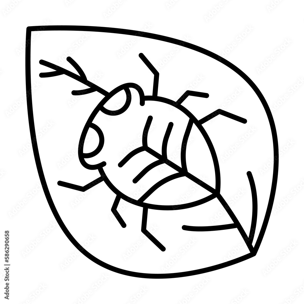 Aufkleber insect, beetle icon. simple line, outline elements of spring icons for ui and ux, website or mobile 