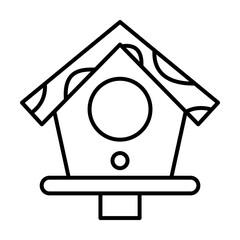 Birdhouse, house icon. Simple line, outline elements of spring icons for ui and ux, website or mobile application