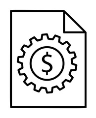 financial management icon. Element of sturt up icon for mobile concept and web apps. Thin line financial management icon can be used for web and mobile