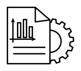 report management icon. Element of sturt up icon for mobile concept and web apps. Thin line report management icon can be used for web and mobile
