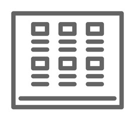 Storyboard, theatre icon. Element of theatre icon. Thin line icon for website design and development, app development. Premium icon