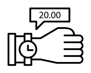 Time management, clock, date, late, time, watch icon. Element of time management icon. Thin line icon for website design and development, app development. Premium icon