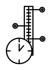 Time management, timeline icon. Element of time management icon. Thin line icon for website design and development, app development. Premium icon