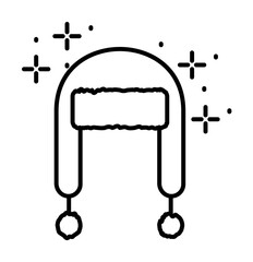 Hat clothes icon. Simple line, outline of winter vacation icons for ui and ux, website or mobile application