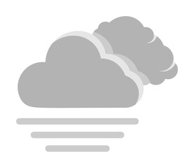 Cloud swarm fog icon. Simple line, outline of two color weather icons for ui and ux, website or mobile application