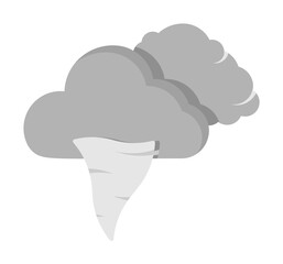 Cloud swarm hurricane icon. Simple line, outline of two color weather icons for ui and ux, website or mobile application