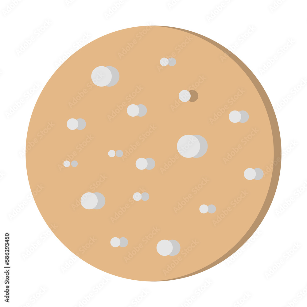 Aufkleber moon craters icon. simple line, outline of two color weather icons for ui and ux, website or mobile 