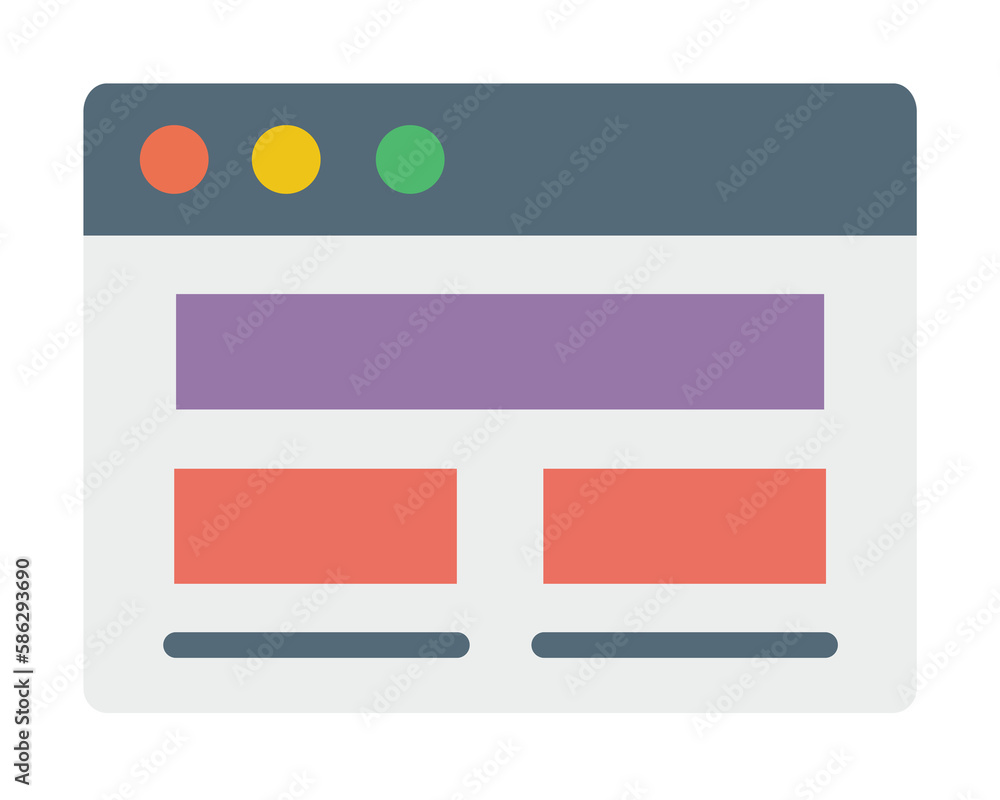 Poster browser, web site, pictures icon. simple color elements of internet explorer icons for ui and ux, we
