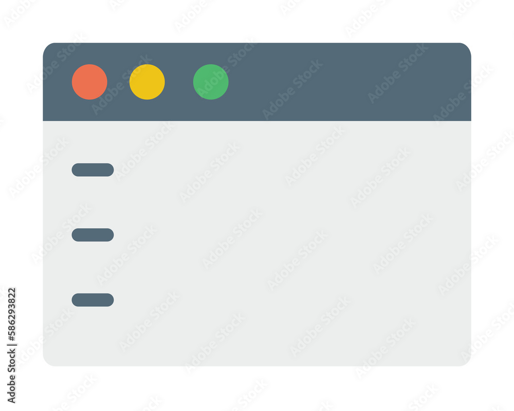 Poster browser, web site, interface icon. simple color elements of internet explorer icons for ui and ux, w