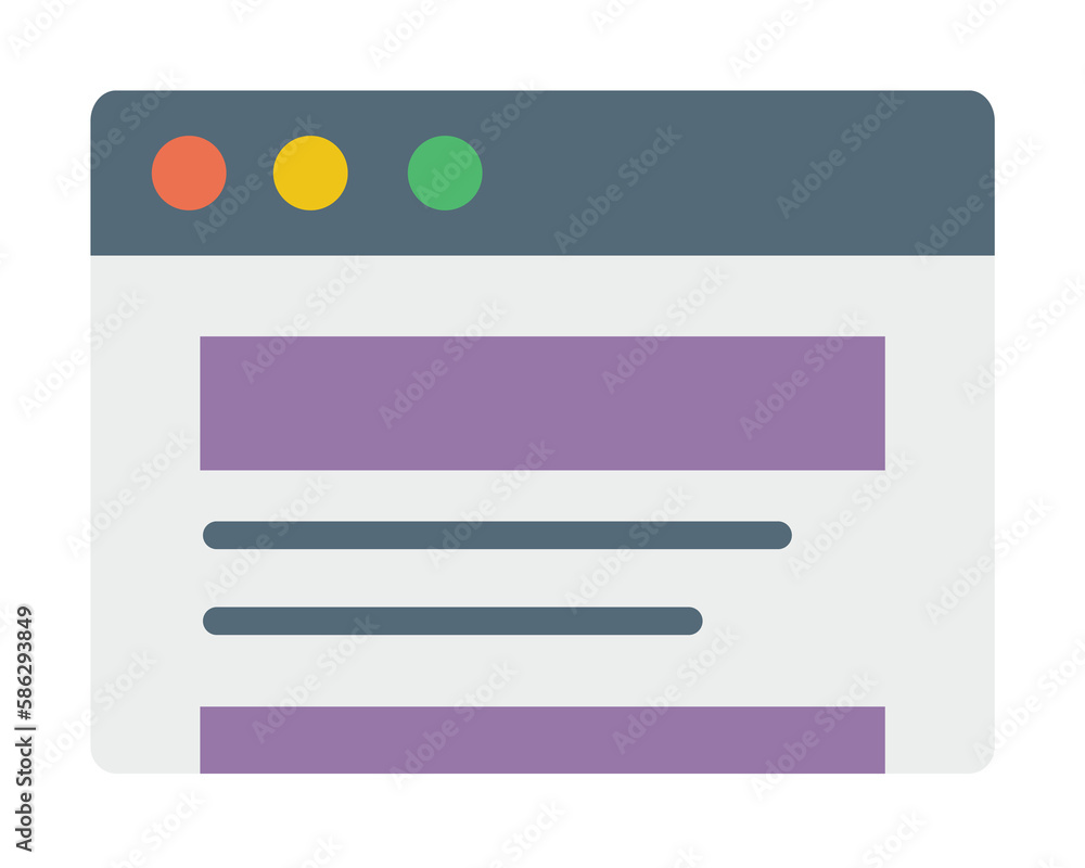Poster browser, web site, interface icon. simple color elements of internet explorer icons for ui and ux, w