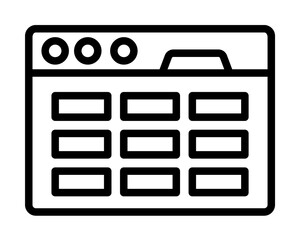 Browser, web site, interface icon. Simple line, outline elements of internet explorer icons for ui and ux, website or mobile application