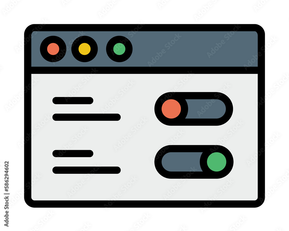 Aufkleber browser, web site, setting icon. simple color with outline elements of internet explorer icons for u
