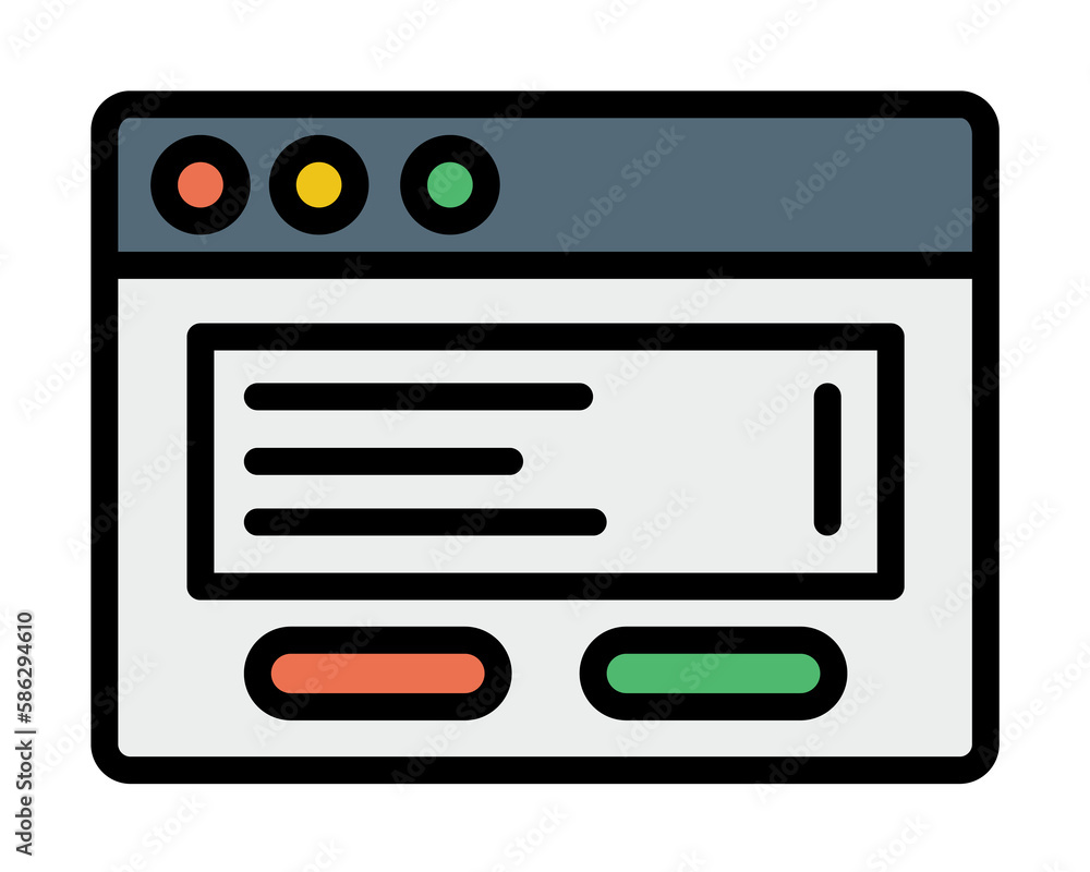 Aufkleber browser, web site, document icon. simple color with outline elements of internet explorer icons for 
