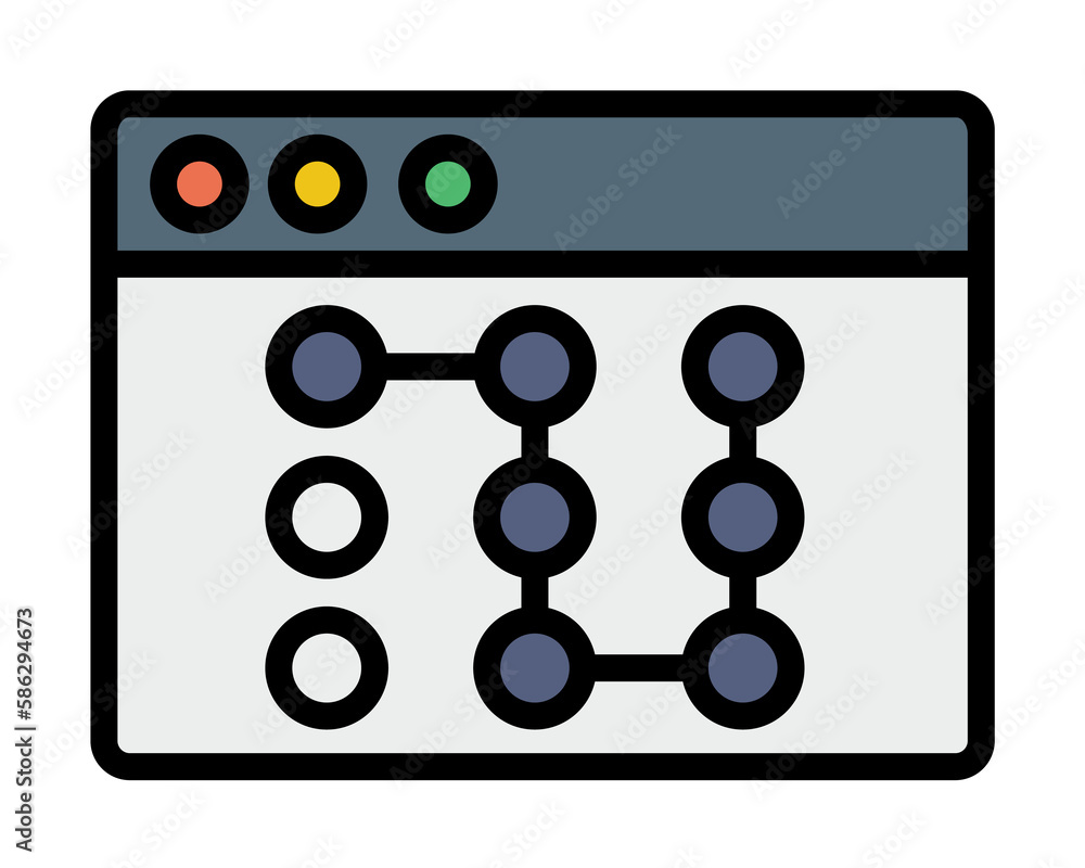 Aufkleber browser, web site, password icon. simple color with outline elements of internet explorer icons for 