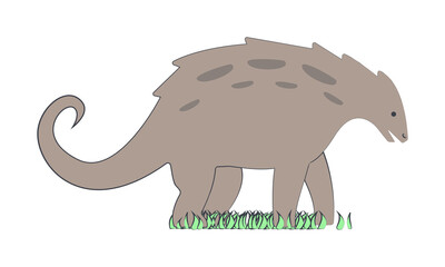 silvisaur cartoon icon. Element of Jurassic period icon for mobile concept and web apps. Color cartoon silvisaur icon can be used for web and mobile