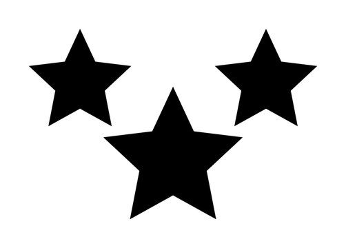 three stars icon. Element of military for mobile concept and web apps. Detailed three stars icon can be used for web and mobile. Premium icon