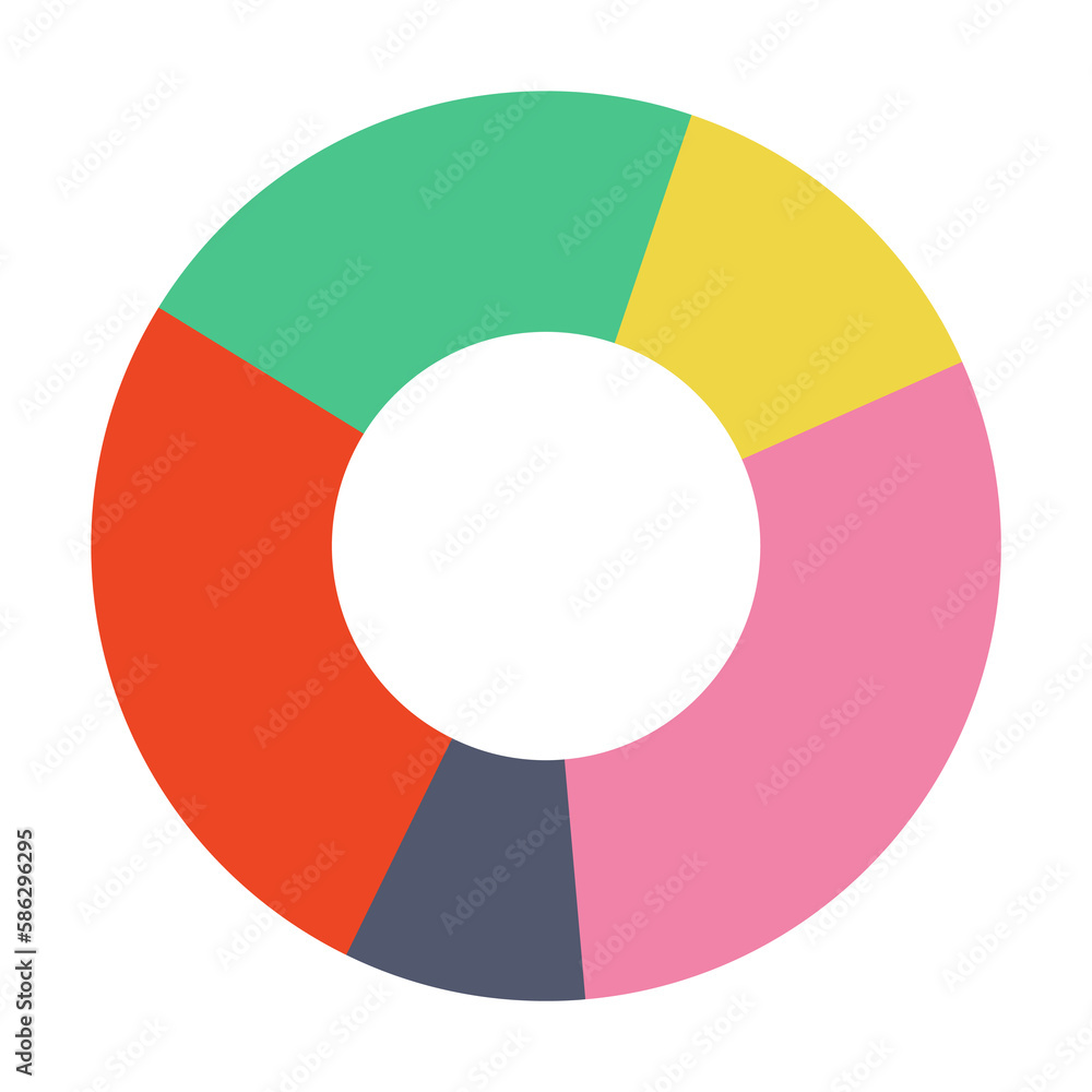 Poster pie chart colored icon. element of bankings for mobile concept and web apps. detailed pie chart colo