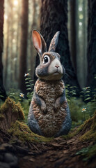 rabbit in the forest