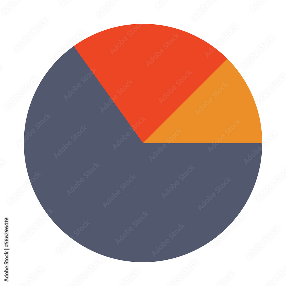 Poster pie chart colored icon. element of bankings for mobile concept and web apps. detailed pie chart colo
