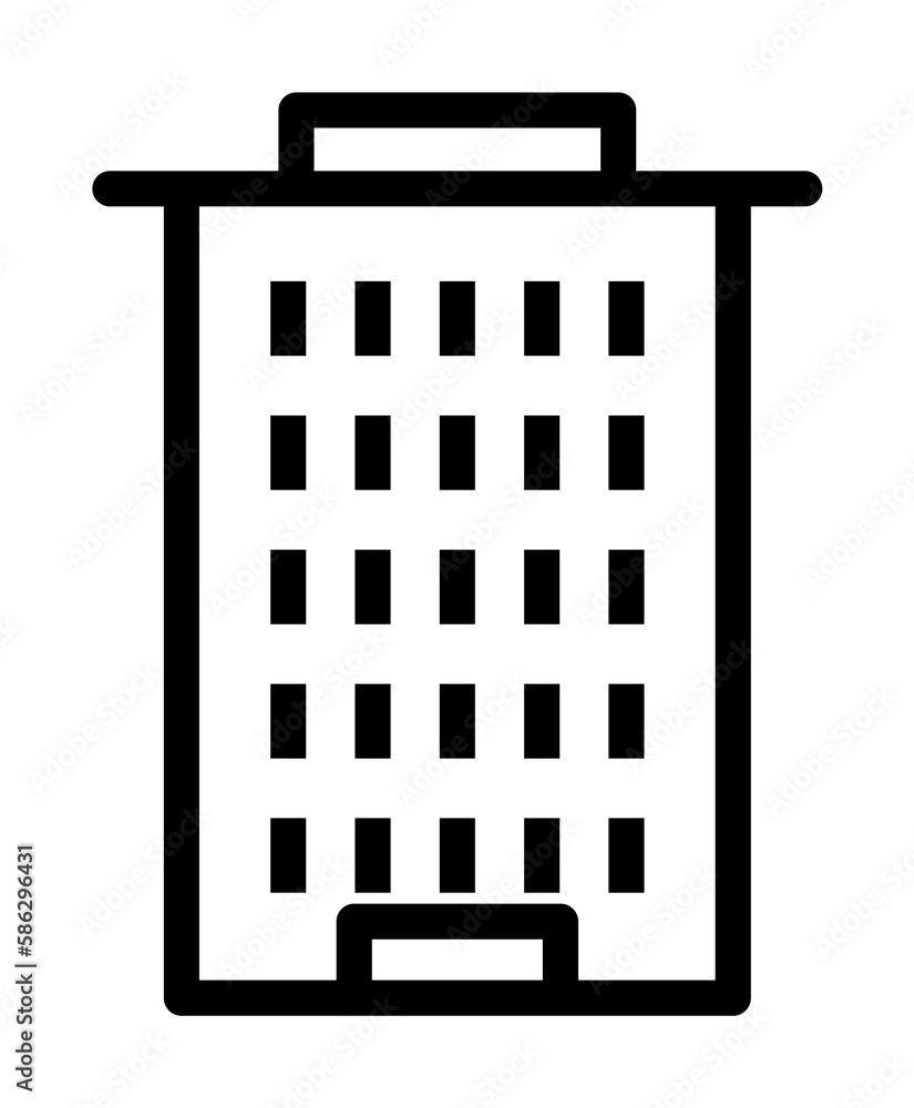 Poster residential building icon. element of building icon for mobile concept and web apps. detailed reside