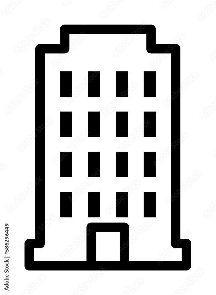 Aufkleber building icon. element of building icon for mobile concept and web apps. detailed building icon can 