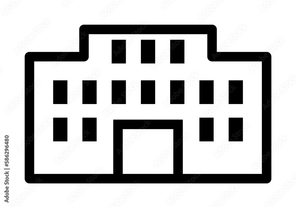 Aufkleber building icon. element of building icon for mobile concept and web apps. detailed building icon can 