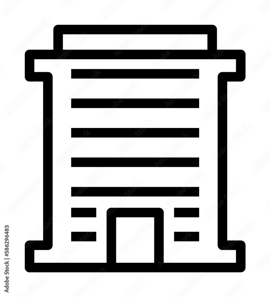 Poster residential building icon. element of building icon for mobile concept and web apps. detailed reside