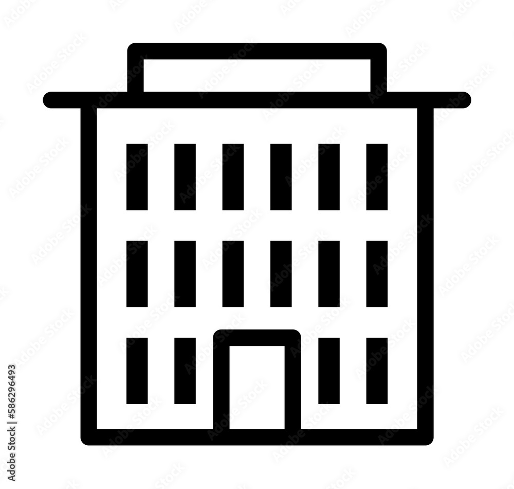 Aufkleber building icon. element of building icon for mobile concept and web apps. detailed building icon can 