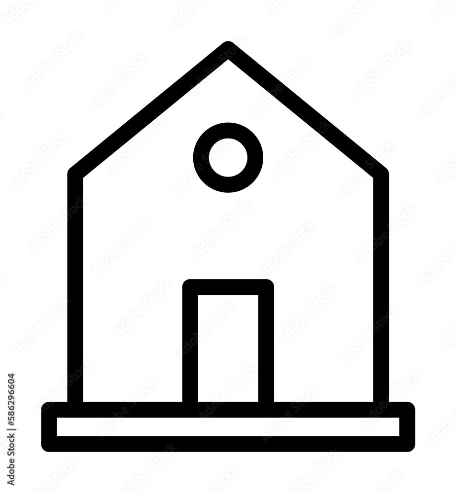Poster house icon. element of building icon for mobile concept and web apps. detailed house icon can be use