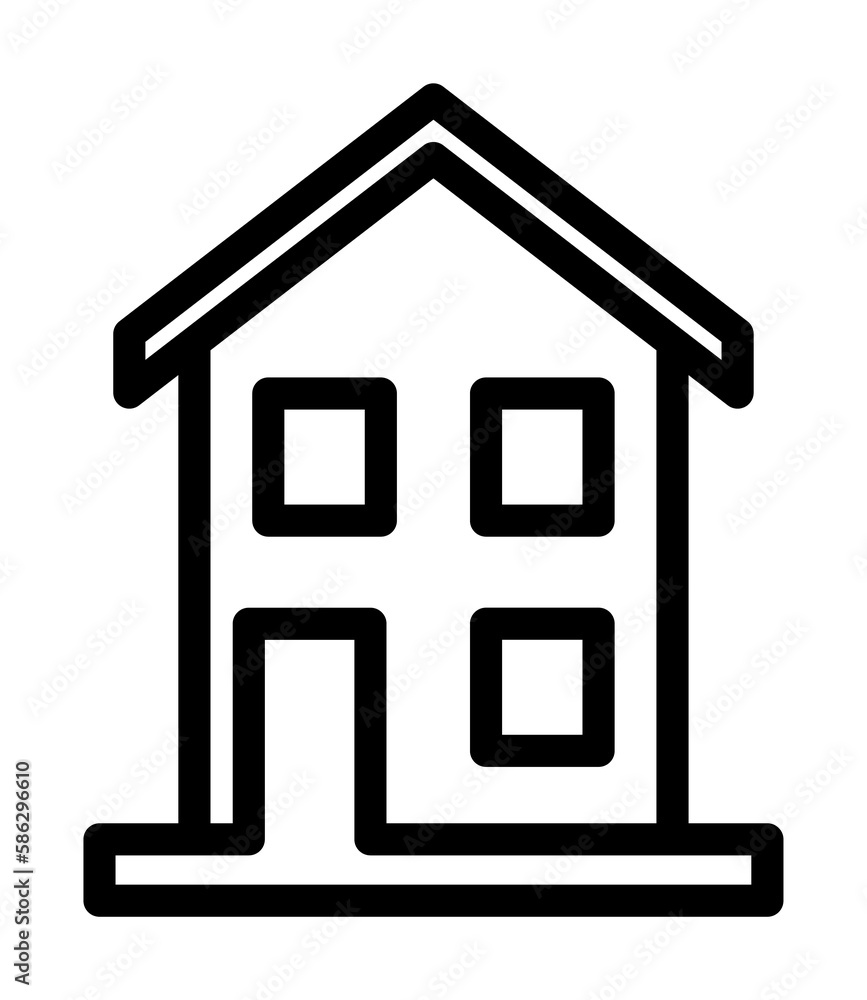 Poster house icon. element of building icon for mobile concept and web apps. detailed house icon can be use