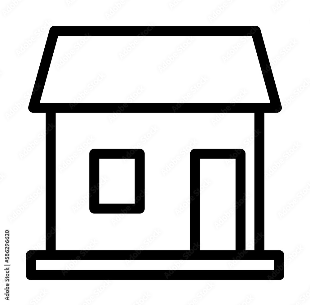 Poster stall icon. element of building icon for mobile concept and web apps. detailed stall icon can be use