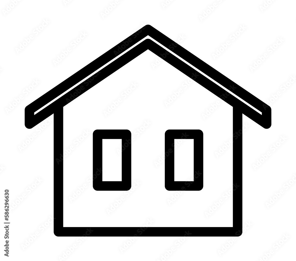 Poster house icon. element of building icon for mobile concept and web apps. detailed house icon can be use