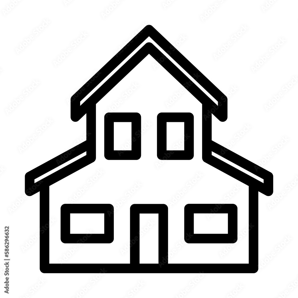 Aufkleber house icon. element of building icon for mobile concept and web apps. detailed house icon can be use