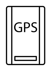 GPS machine icon. Element of travel icon for mobile concept and web apps. Thin line GPS machine icon can be used for web and mobile. Premium icon