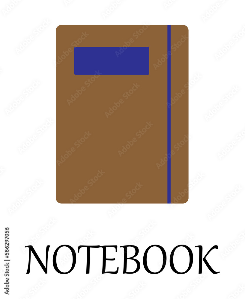 Aufkleber colored notebook icon. element of web icon for mobile concept and web apps. detailed colored noteboo