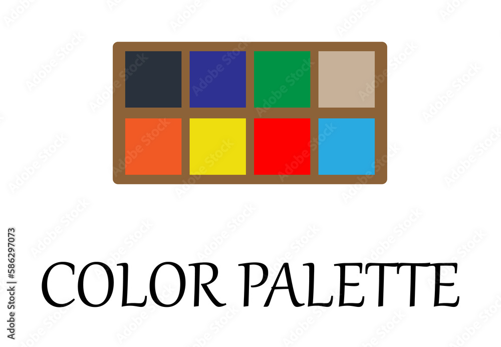 Poster colored color palette icon. element of web icon for mobile concept and web apps. detailed colored co