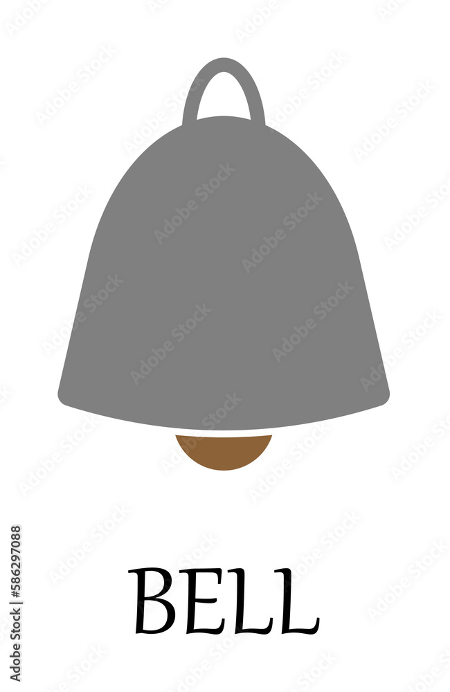 Poster colored bell icon. element of web icon for mobile concept and web apps. detailed colored bell icon c