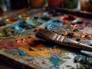 Fototapeta premium Brushstrokes and Colors