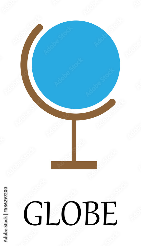 Poster colored globe icon. element of web icon for mobile concept and web apps. detailed colored globe icon