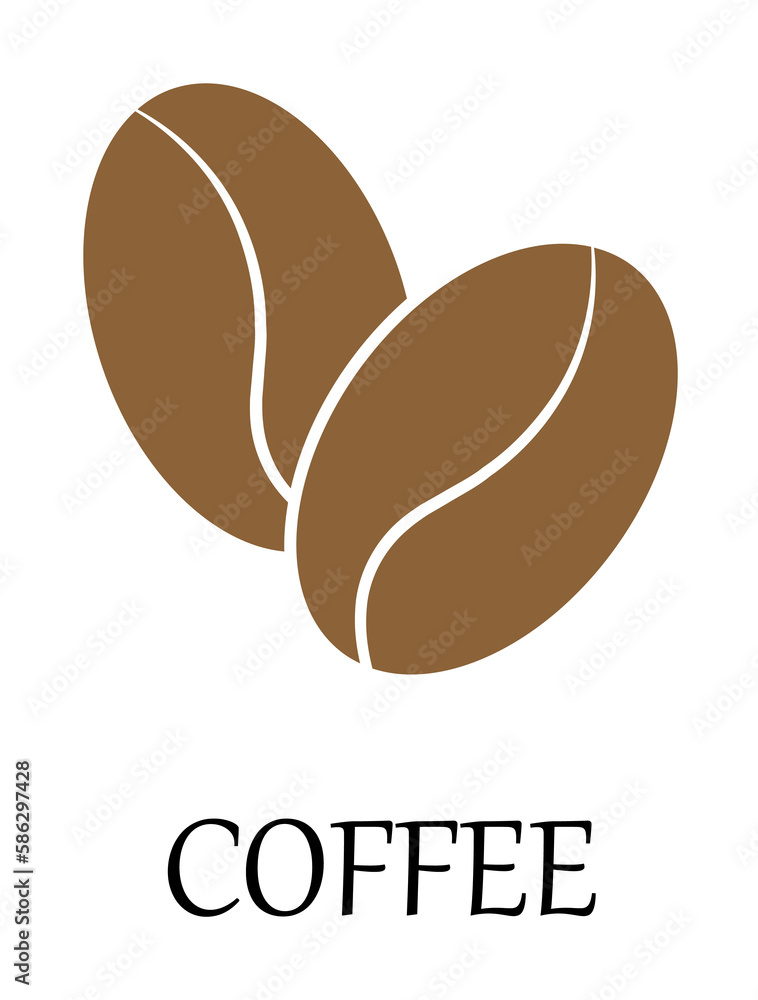 Poster colored coffee icon. element of web icon for mobile concept and web apps. detailed colored coffee ic