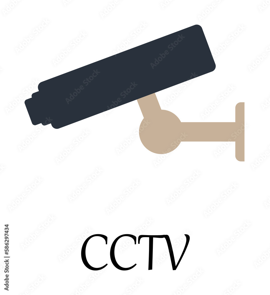 Poster colored cctv icon. element of web icon for mobile concept and web apps. detailed colored cctv icon c