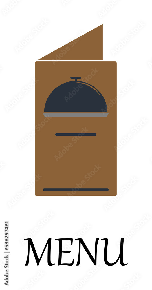 Poster colored restaurant menu icon. element of web icon for mobile concept and web apps. detailed colored 