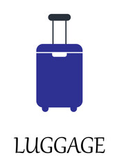 colored luggage icon. Element of web icon for mobile concept and web apps. Detailed colored luggage icon can be used for web and mobile. Premium icon