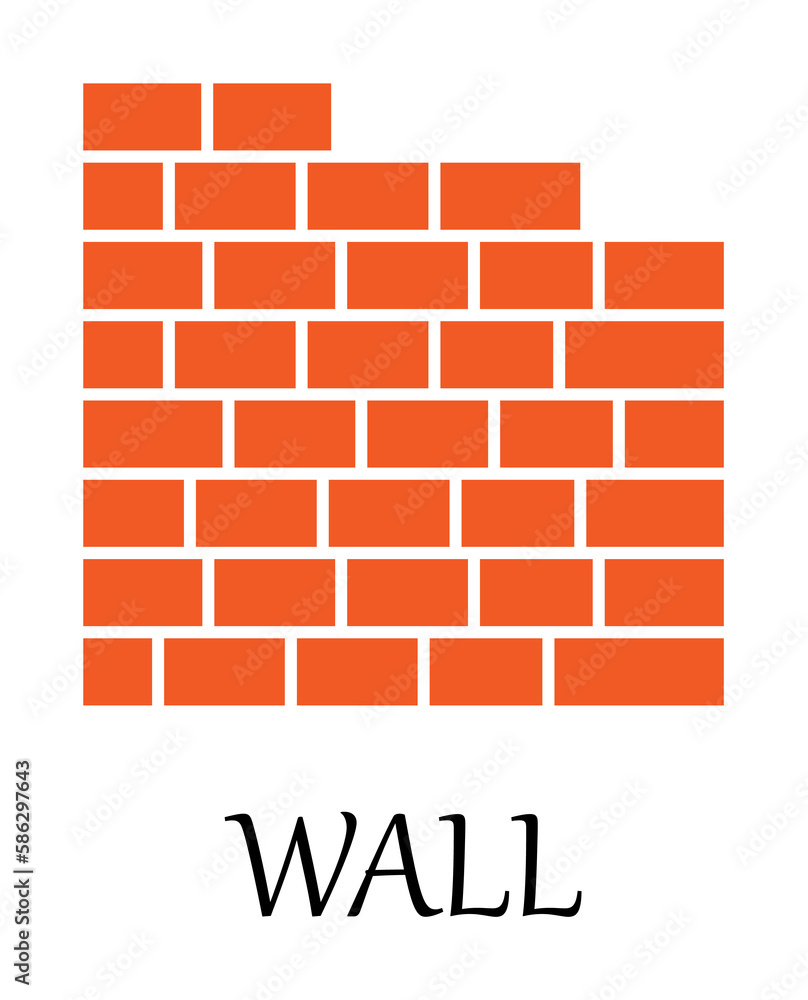 Poster colored wall icon. element of web icon for mobile concept and web apps. detailed colored wall icon c