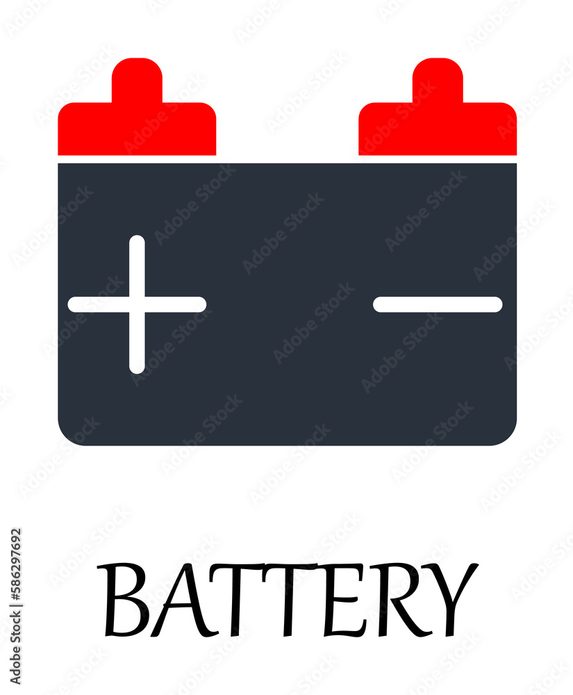 Aufkleber colored battery icon. element of web icon for mobile concept and web apps. detailed colored battery 