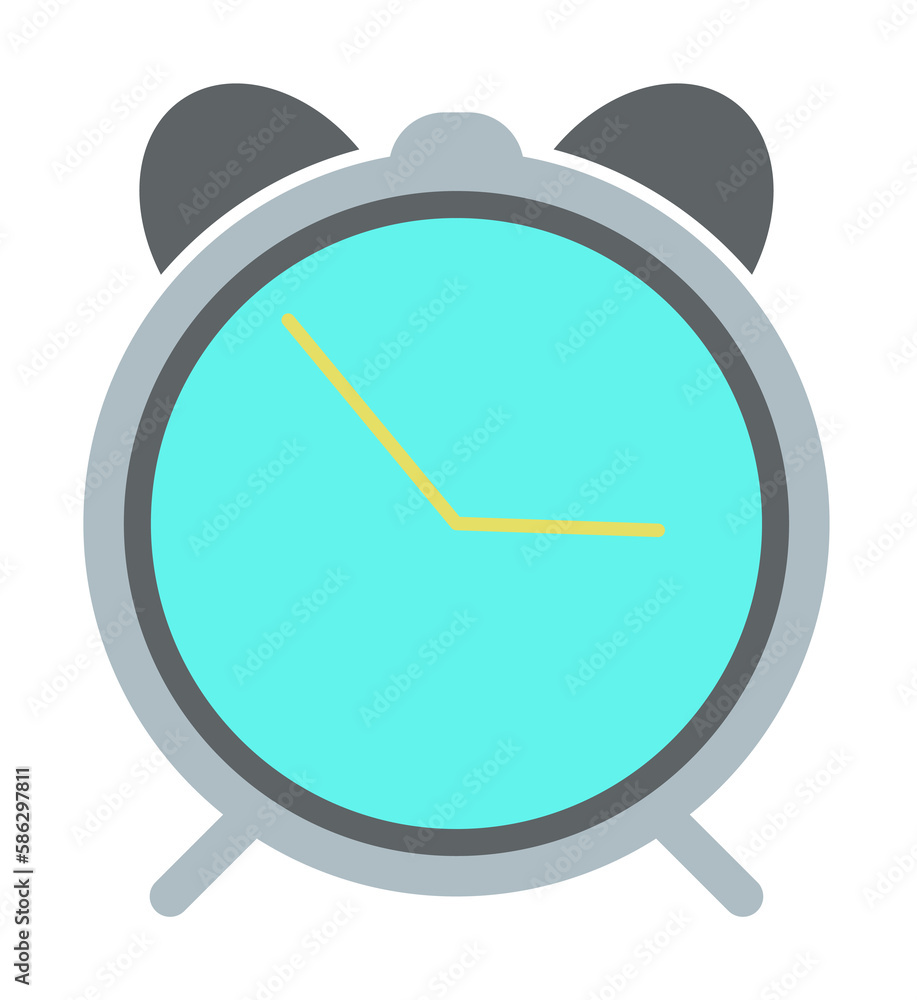 Poster alarm clock icon. element of web icon for mobile concept and web apps. colored isolated alarm clock 