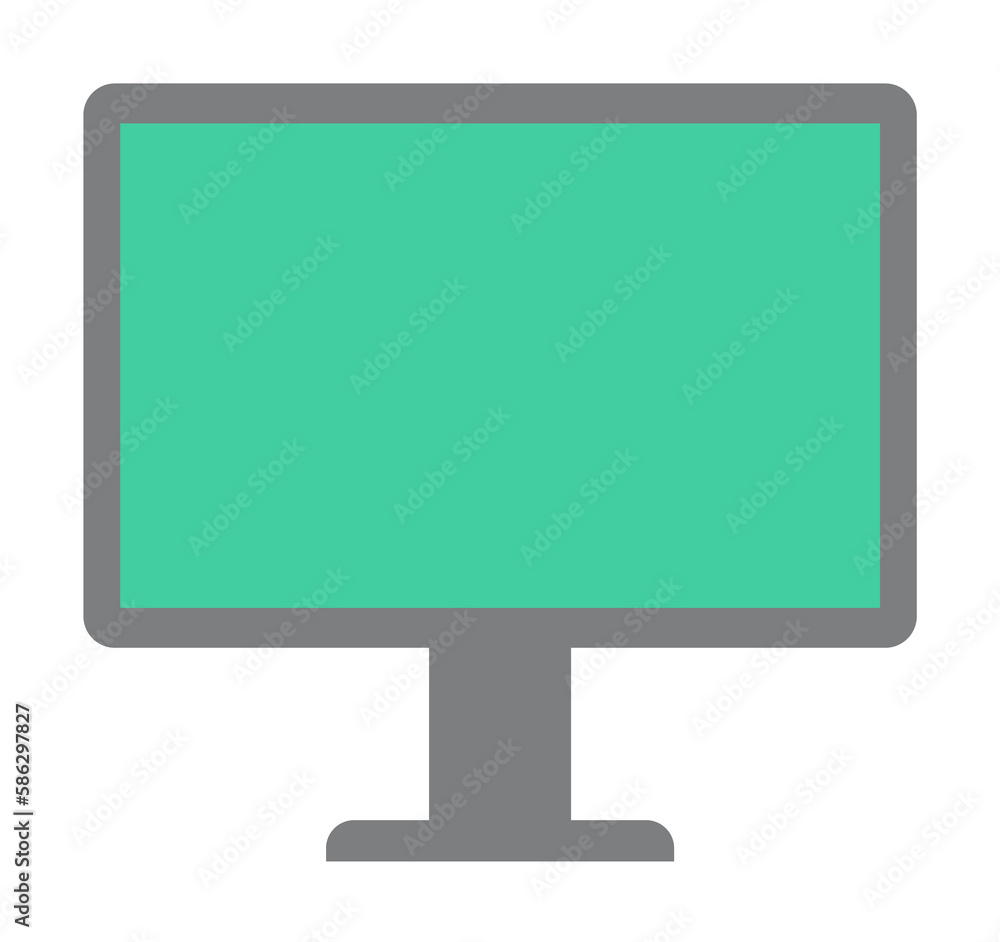 Poster monitor icon. element of web icon for mobile concept and web apps. colored isolated monitor icon can